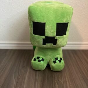 Minecraft Creeper Green Plush backpack -NWT